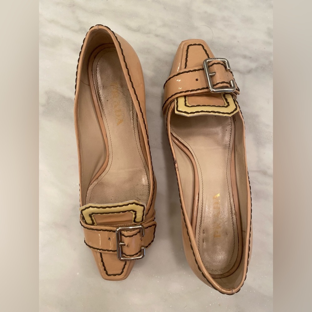 Vintage 1990’s Prada Loafers with buckle - Picture 3 of 16